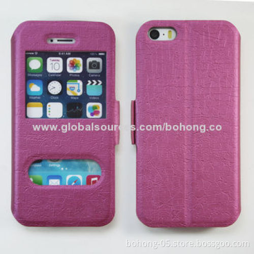 PU and PC case for iPhone 5s, different color is available
